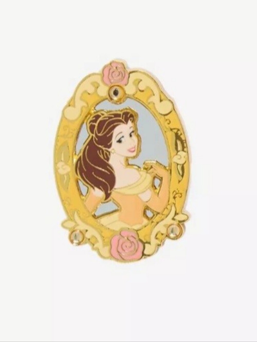 (3/$65) Disney The Beauty and The Beast Mirror Character Belle Portrait Pin